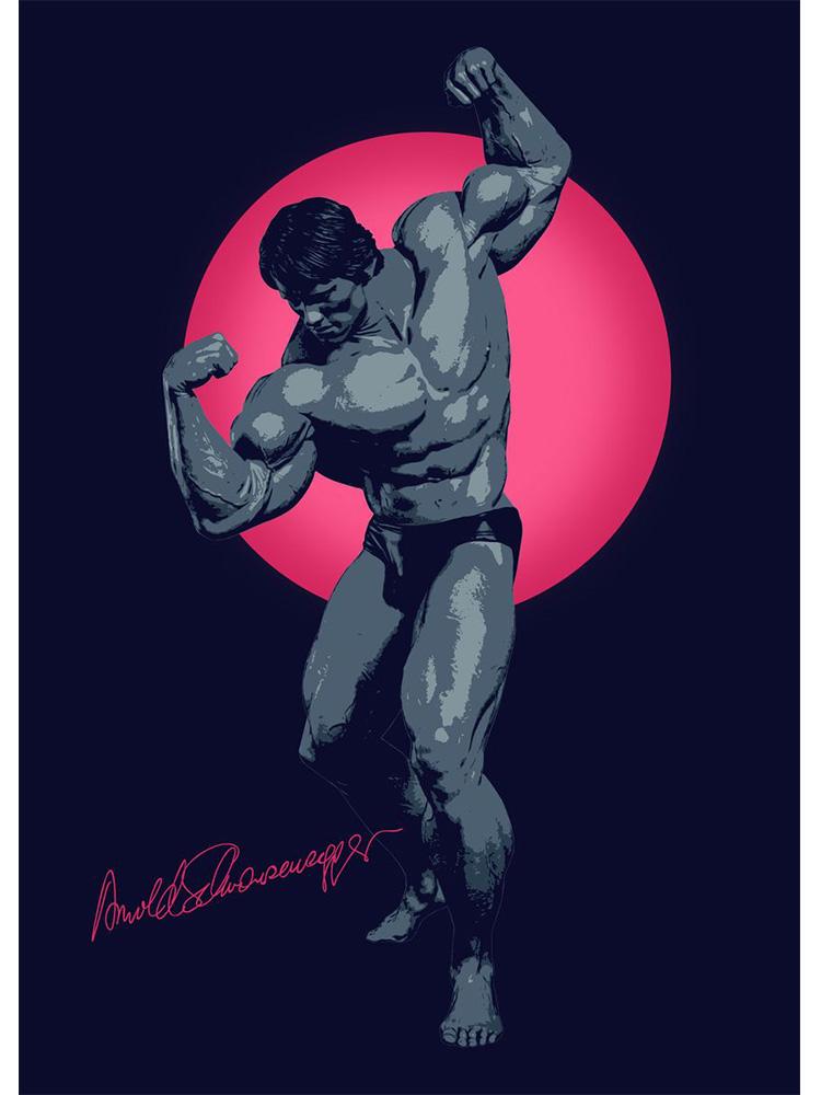 Мотивационный постер для бодибилдинга и принт на холсте, картина Арнольд Шварценеггер, фитнес, настенное искусство для спортзала, спальни, домашний декор