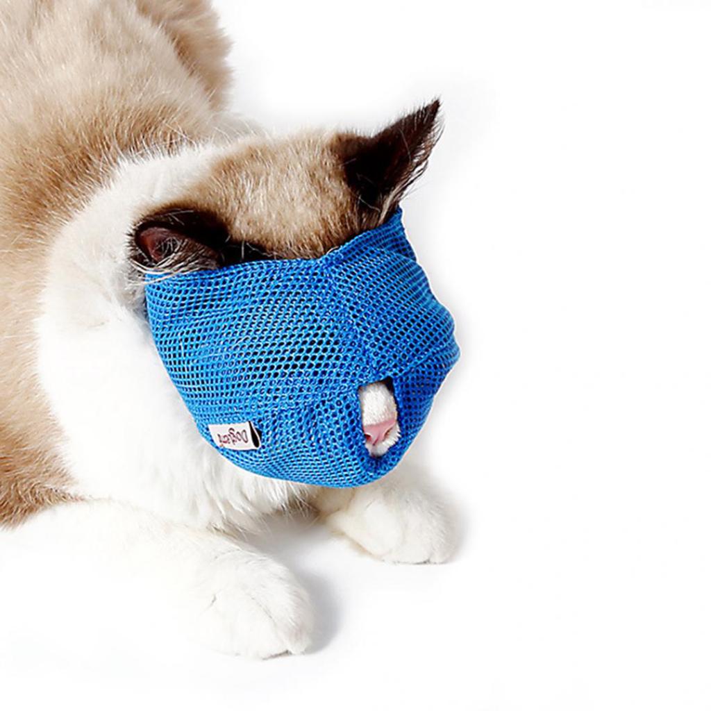 Breathable Mesh Lovely Cat Anti Bite Muzzle Travel Tool Bathing Bag Pet Supplies