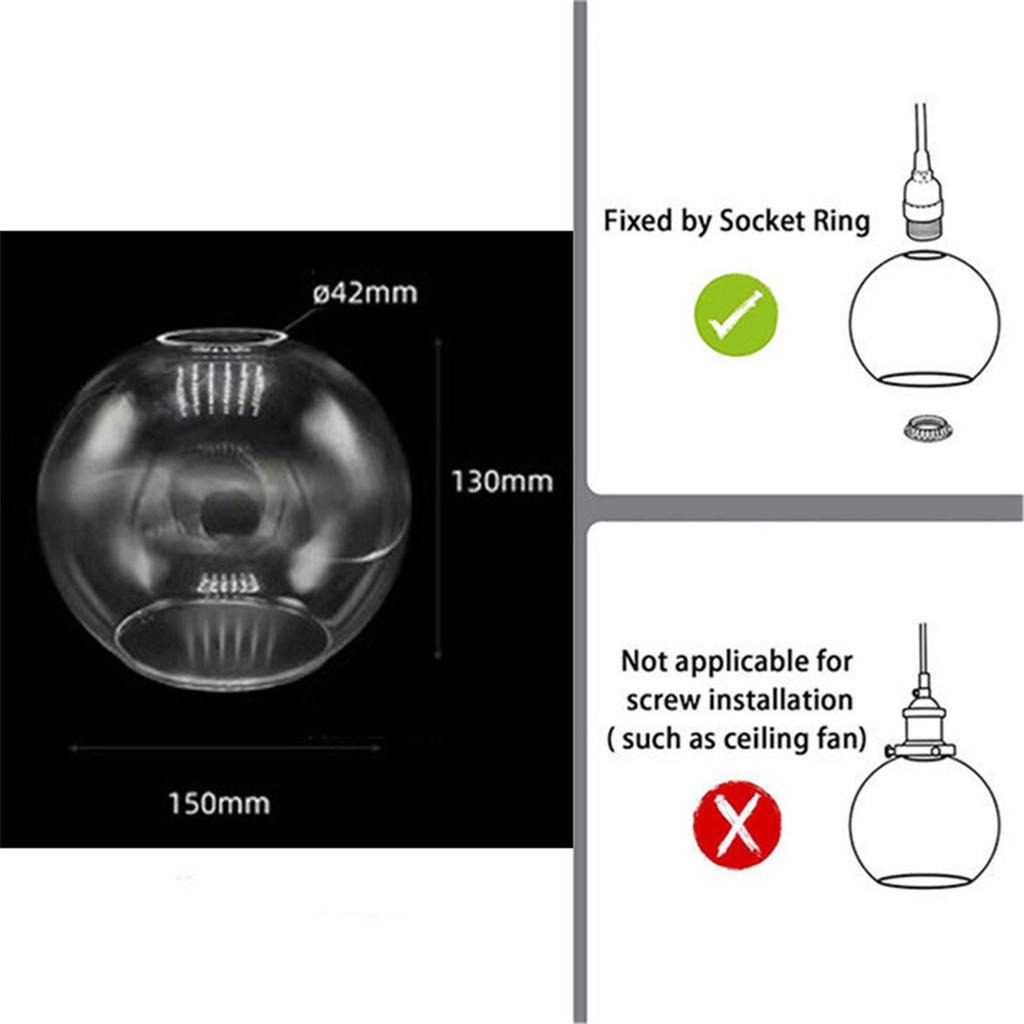 Большой прозрачный стеклянный абажур особой формы 42 мм, открывающаяся чаша, винная кружка, тыква, нестандартный прозрачный E26 E27, сменный абажур