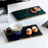 Light Luxury Coffee Cup Dishes Set Couple Afternoon Tea Latte Dessert Coffee Cup Dishes Creative Ceramic Mug Office Water Cup