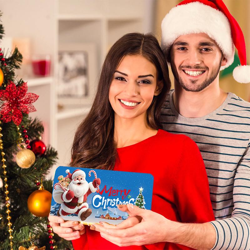 Рождественский конверт для денежного подарка, 10 отделений, рождественские конверты для денег с зажимом для наличных, праздничные держатели для конвертов для денежных подарочных карт