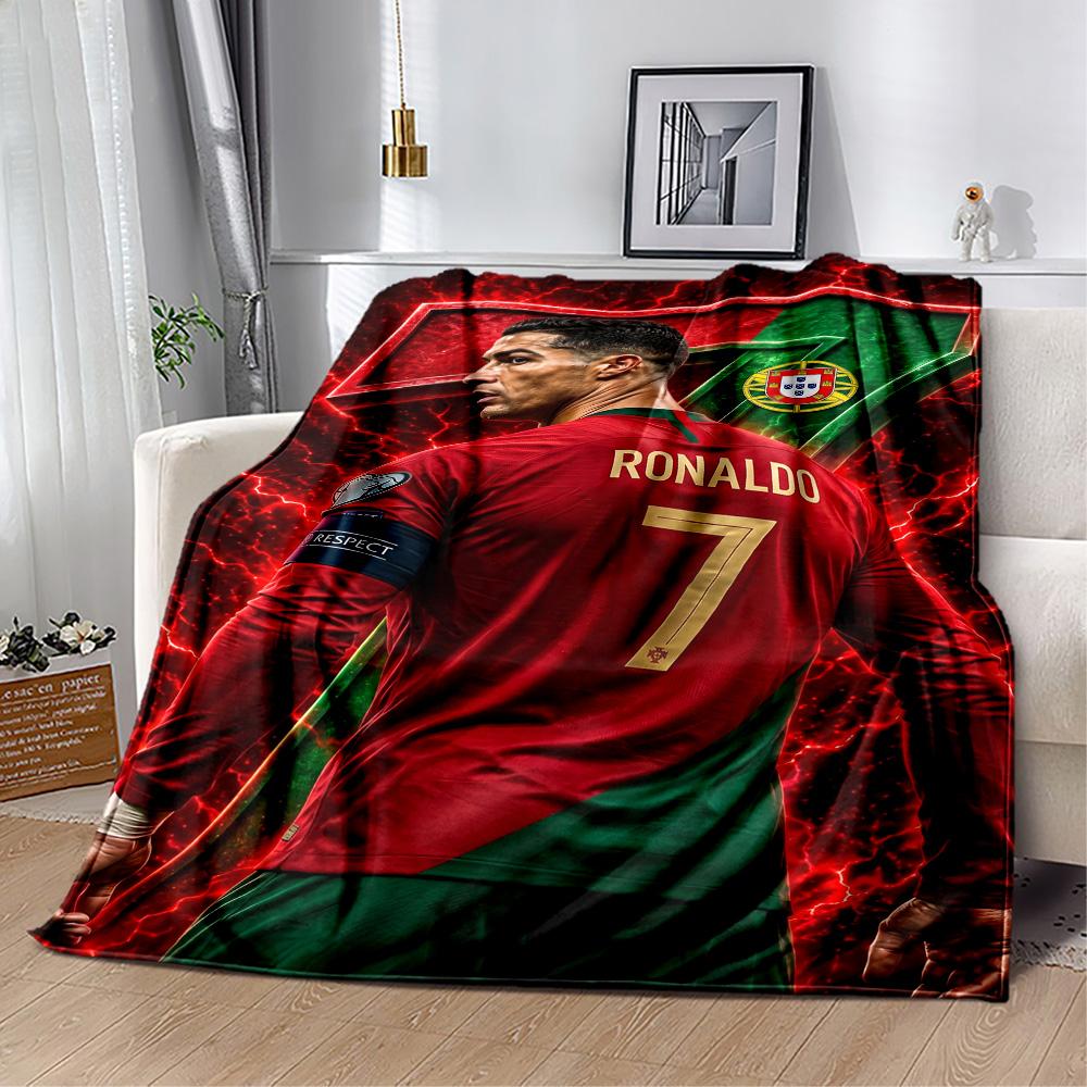 Ronaldo's Iconic Moment Blanket Ultra-Soft Perfect for Sofa Seaside Bedding Four Seasons Multipurpose Warmthful Decor Gifts For Family Or Friends