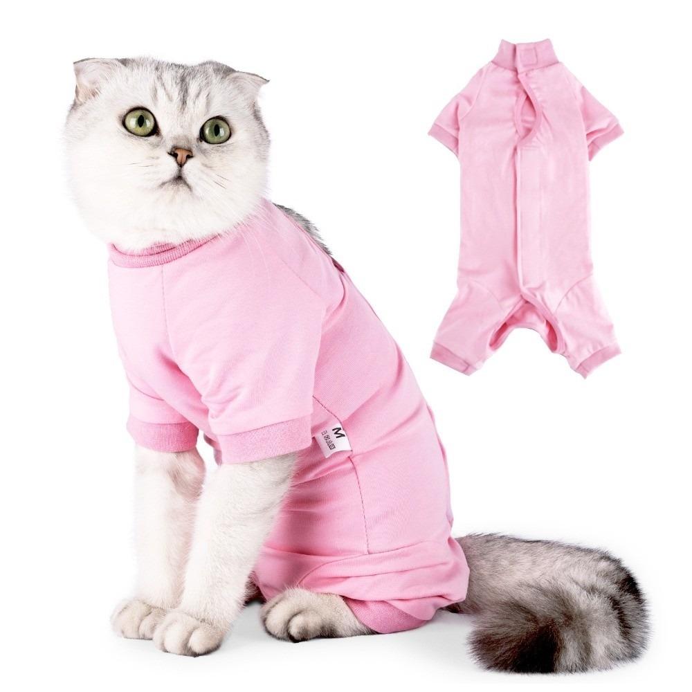 Comfortable Cat Recovery Suit Breathable Pet Jumpsuit Cat Sterilization Suit Neuter Recovery