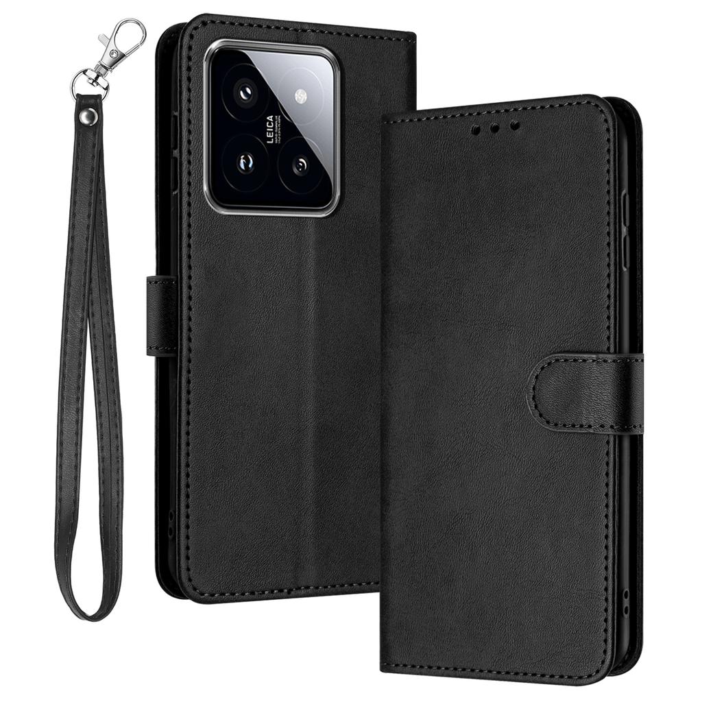 Чехол для Xiaomi 14 Полная защита Складная подставка Кожаный чехол для телефона с кошельком