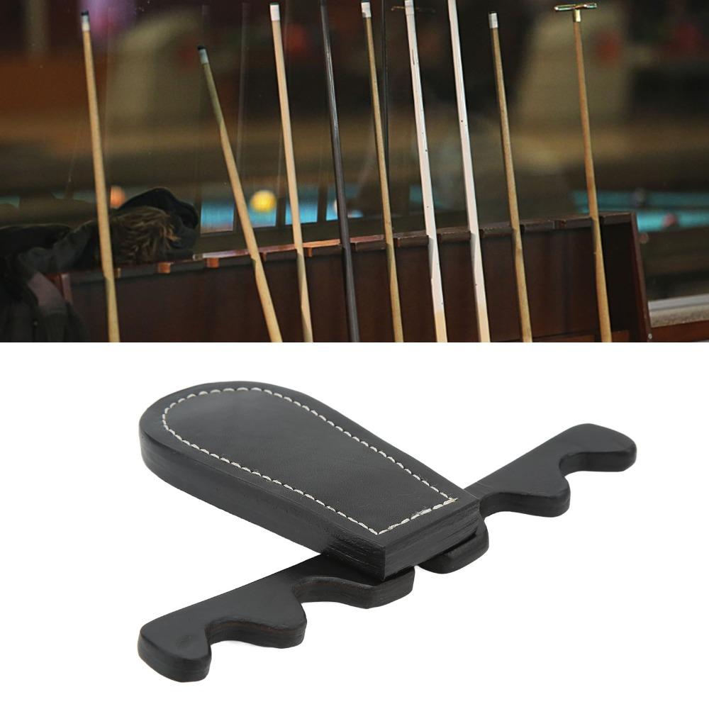 Billiard Accessories Portable Billiard Cue Rack 4 Holes Leather Snooker Stick Holder Foldable Pool Cue Holder Snooker Table