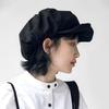 Big Head Circumference Cloud Beret Cap Street Style Women Artist Hat Retro Octagonal Hat School