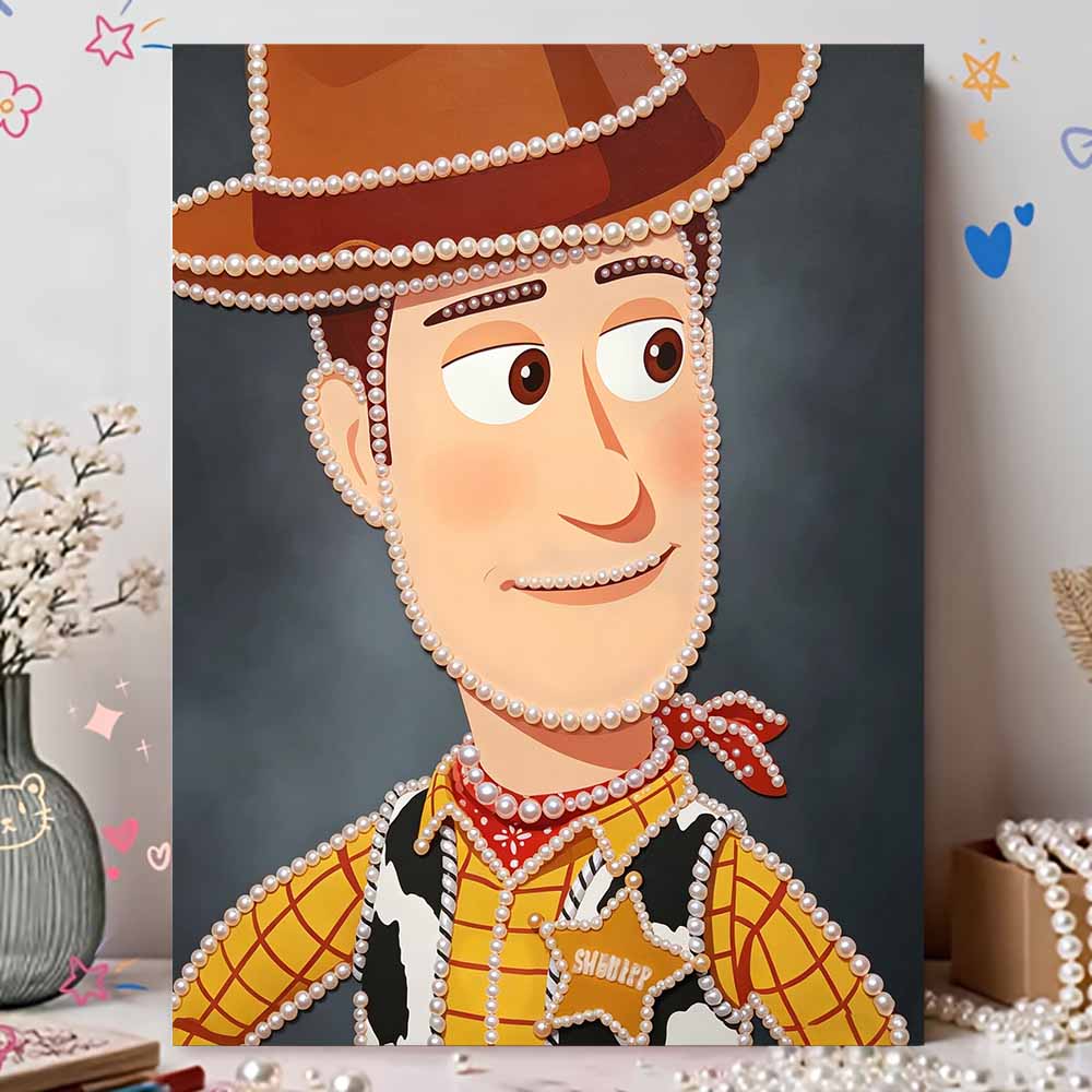 Disney Pearl Painting Toy Story Woody Art Kit Adult Beginner Home Wall Decor Special Shape