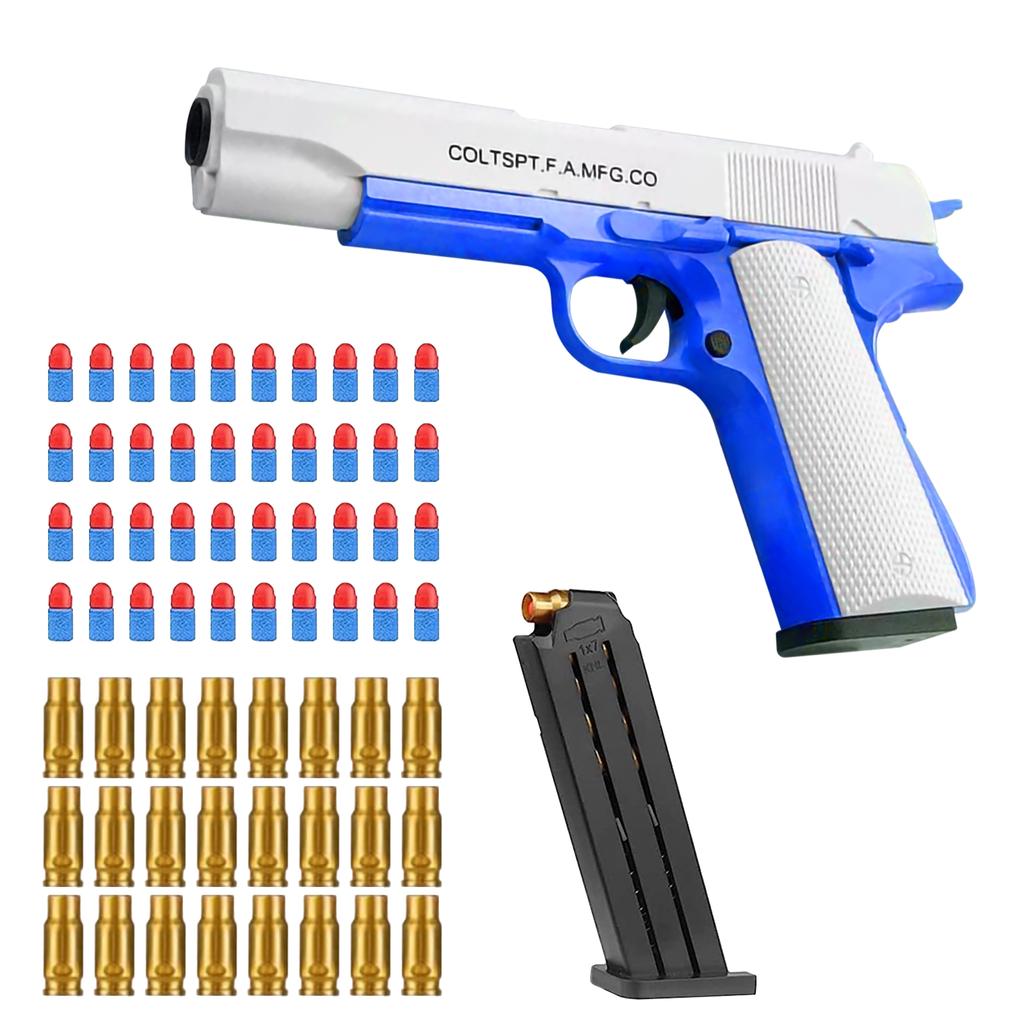 Shell Ejection Soft Bullets Pistol Toy Gun For Boys Girls Shooting Games Birthday Gift Age 5+