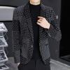 Suit Jacket Men's Spring and Autumn Korean Version Trend Casual Thickened Single Suit Top Trendy Brand Slim Fitting Winter Suit Small Suit