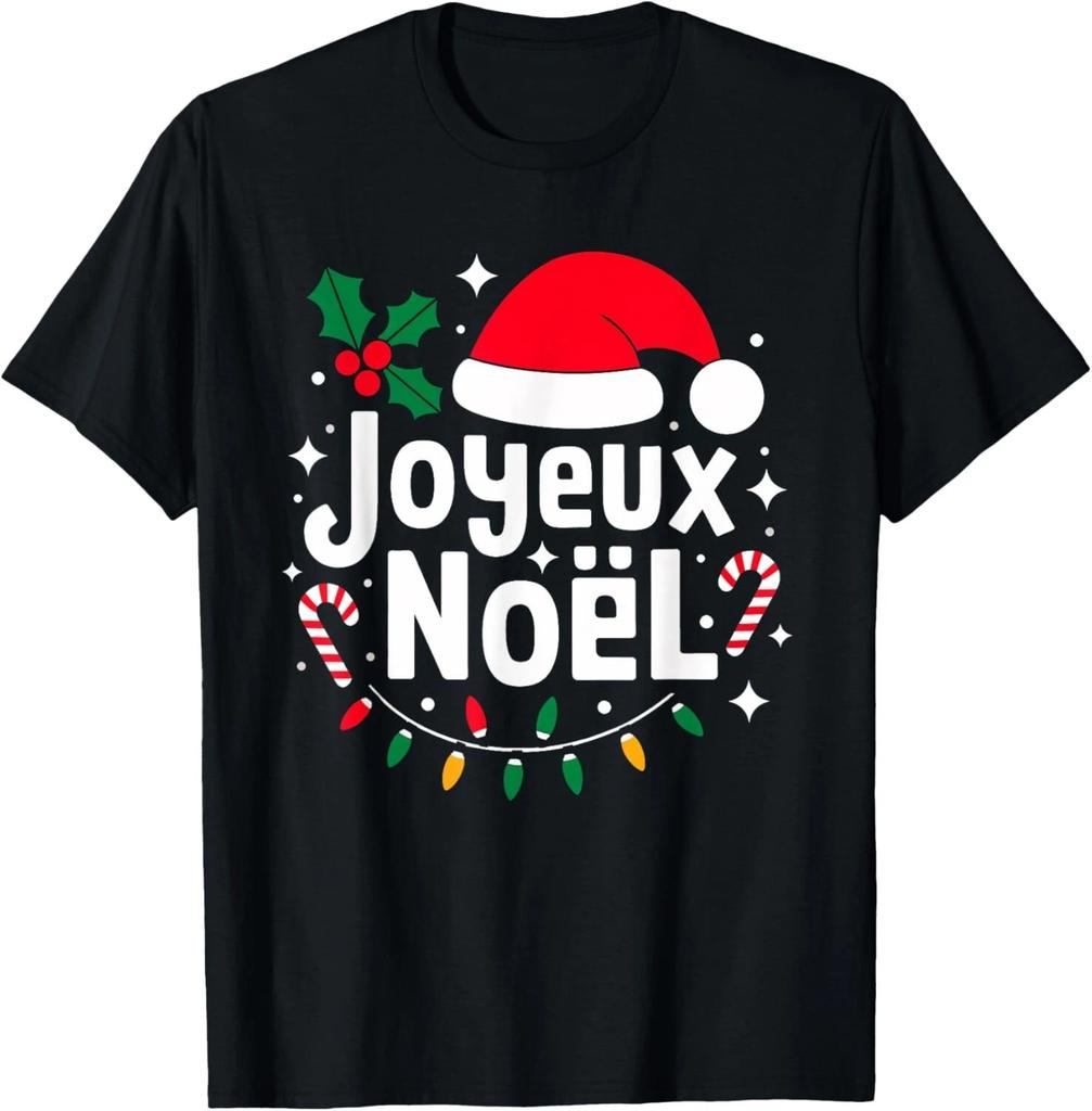 Joyeux Noel 2024 Merry Christmas French Family France T- Shirt