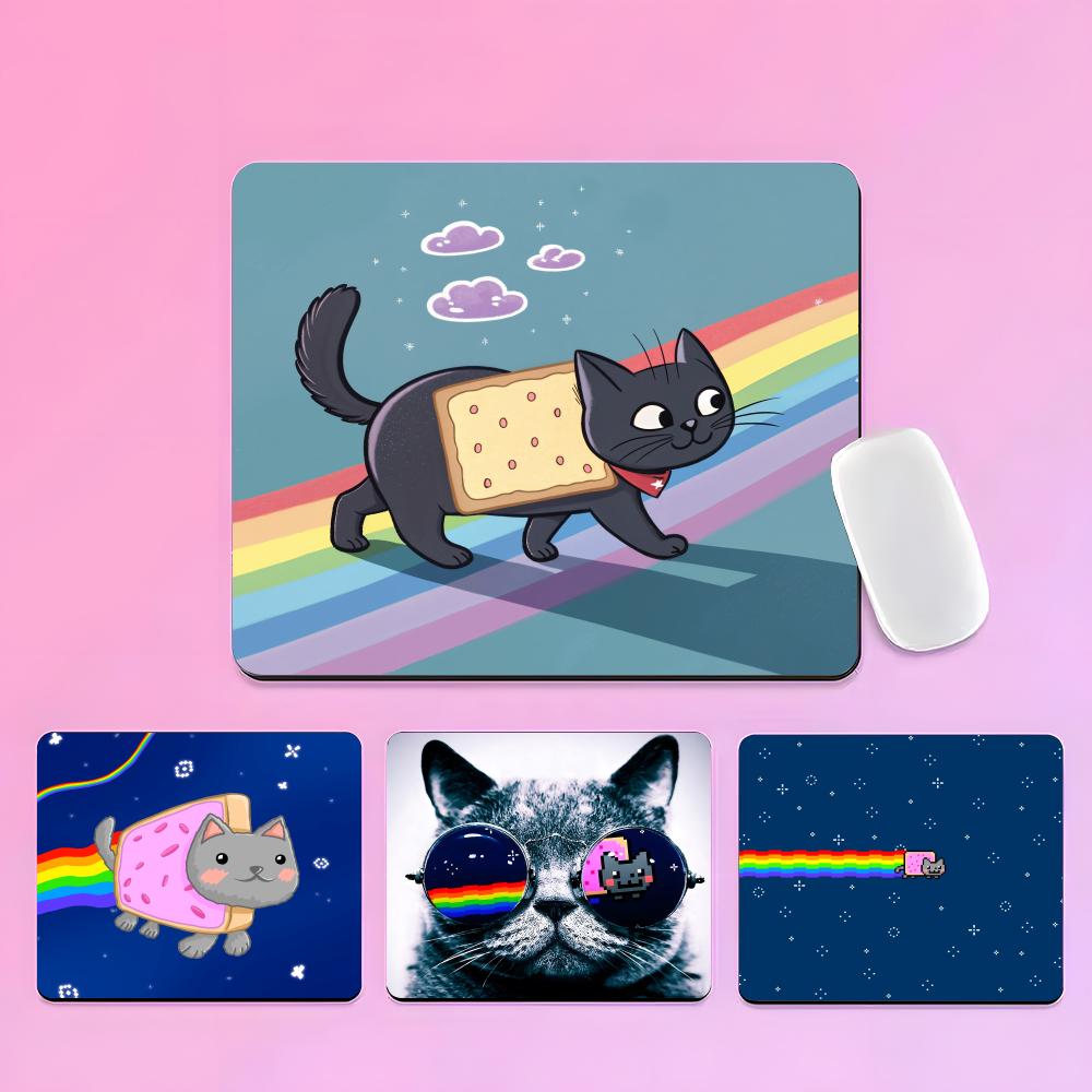 Большой коврик для мыши Nyan Cat Игровой коврик для мыши Маленький коврик для мыши Для игрока на ПК Настольное украшение Офисный коврик для мыши