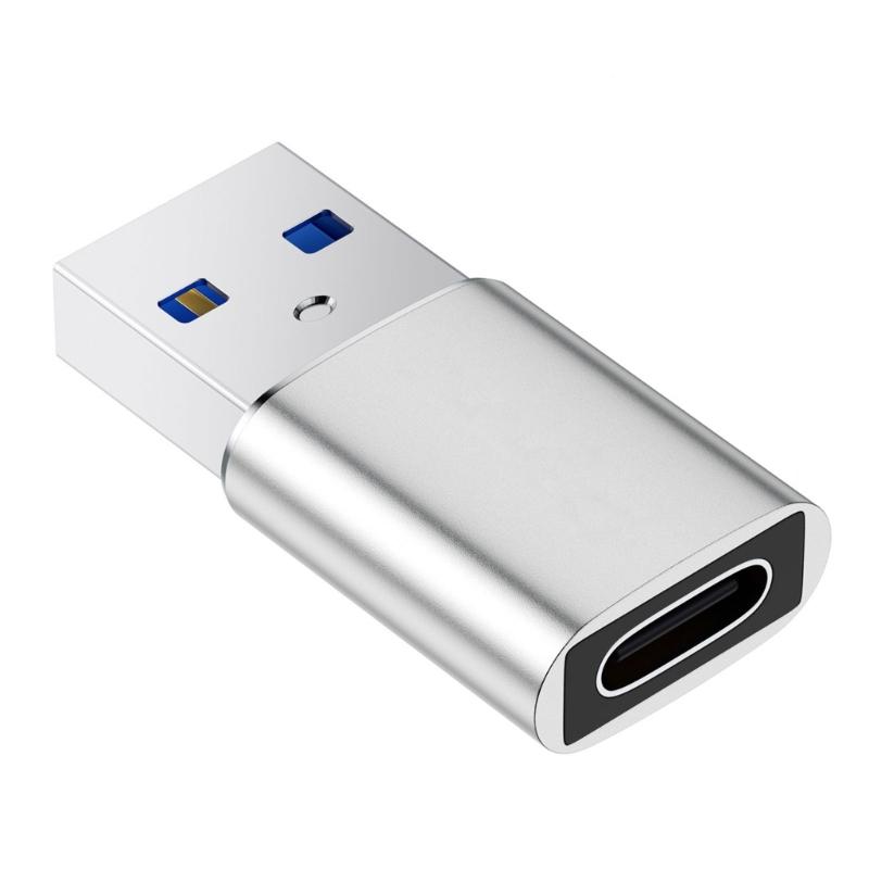 USB3.0 на Type C Адаптер Высокоскоростная Передача Данных 5 Гбит/с Зарядка 3A Металлический Корпус Для Смартфонов Планшетов Ноутбуков