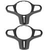 Car Steering Wheel Frame Cover Trim Sticker Decoration Carbon Fiber  Leather for M2 M3 M4 G87