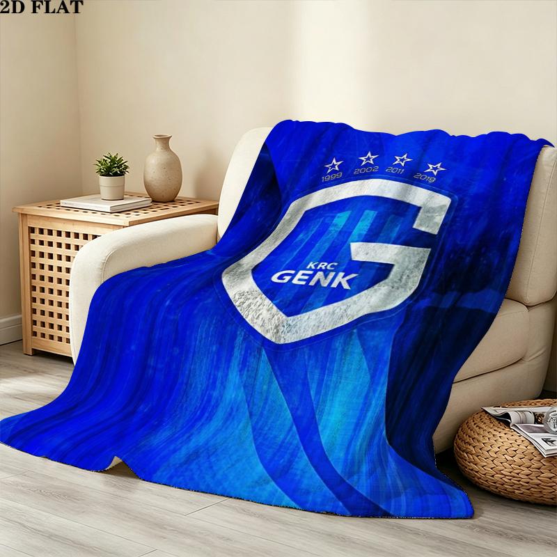 Sk Beverenkrc Genk Print Flannel Blanket, High quality Comfortable for All Seasons, Home Decor, Warmth and Comfort, Perfect for Christmas Gifts