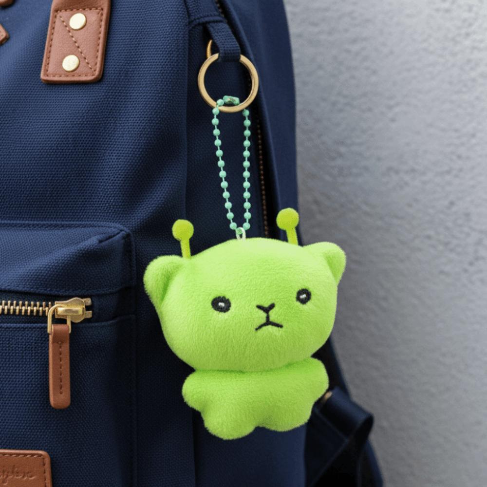 Soft Mobile Phone Rope Cute Star Alien Cat Keychain New Plush Backpack Pendant Accessories Gifts
