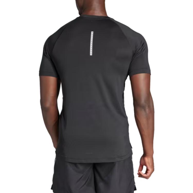 adidas Футболка для тренировок в спортзале, черная, мужская, уличная, IP2310