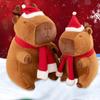 Adorable Brown Capybara Plush Toy Soft Cuddly Cushion For Christmas Decor 30cm To 50cm