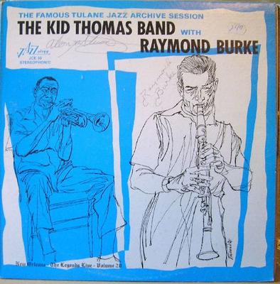 LP Пластинка KID THOMAS BAND, RAYMOND BURKE - Знаменитая сессия джазового архива Тулейн JCE30 JAZZOLOGY США Джаз Б/У