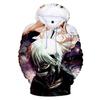 Толстовка с капюшоном Tokyo Ghoul 3D Printed Hoodies для мальчиков/девочек Толстовка с длинным рукавом Мультяшный свитер Топы Подростковая одежда