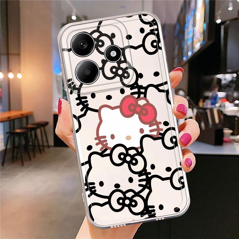 Soft Phone Cover Case for Xiaomi Redmi Note 14 Pro Plus 11 12S 10S 9 10 12 13C A4 Note 13 14C 11S Cute Hello Kitty
