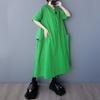 Short Sleeve Plus Size Vintage New In Dresses for Women Casual Loose Long Summer Dress