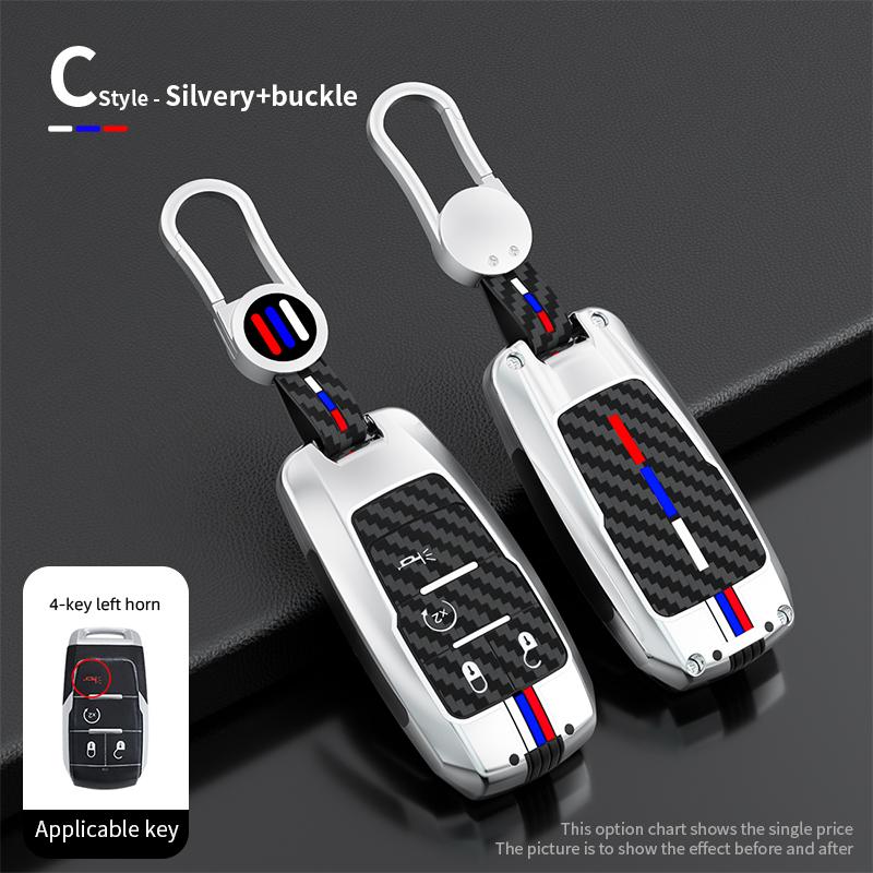 Чехол для ключа автомобиля из цинкового сплава, крышка для пультов дистанционного управления для пикапа Dodge RAM 1500 2500 3500 4500 5500 2019 2020 2025 2025, аксессуары для брелока