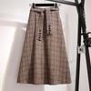 Plus Size Women's Autumn and Winter Woolen Skirt Was Thin, High Waist and Long Skirt