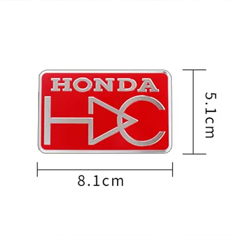 hbdf4 Car Logo Aluminum Label Stickers Decorative Accessories For Honda Civic Fit Jazz Accord Pilot CRV Odyssey Passport City Shuttle