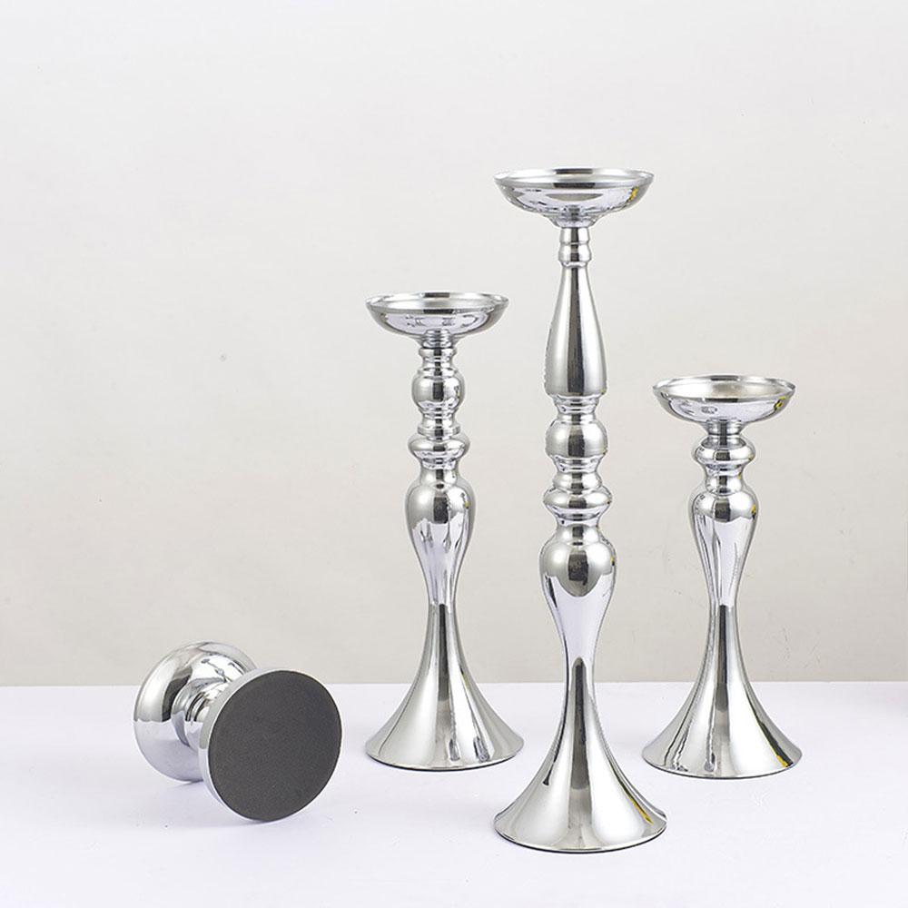 Металлические подсвечники для домашнего декора, свадебные украшения, аксессуары, подсвечники для канделябра, центральный элемент в винтажной гостиной