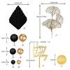 Man Cake Toppers Happy Birthday Cake Topper Black Gold Balls Cake Decorations for Birthday Wedding Baby Shower Party Decoration