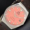 AUTOMATIC 46943 VINTAGE ORIENT JAPAN MENS PEACH COLOR DIAL WATCH A701822-5 R207-a701822