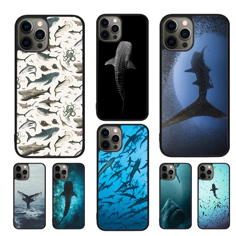 Чехол для телефона с изображением китовой акулы в океане Для iPhone 17 Air 16 15 14 11 12 13 Pro MAX Plus coque Чехол-оболочка