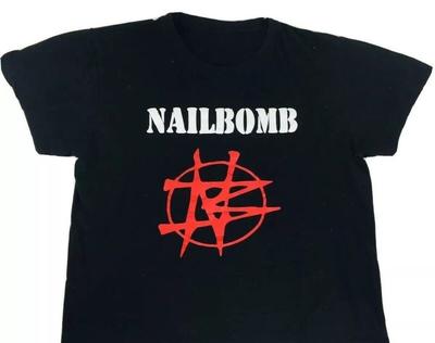 Vtg Nailbomb Music Rock Band Classic Shirt Black S-4XL SN271 FREE SHIPPING