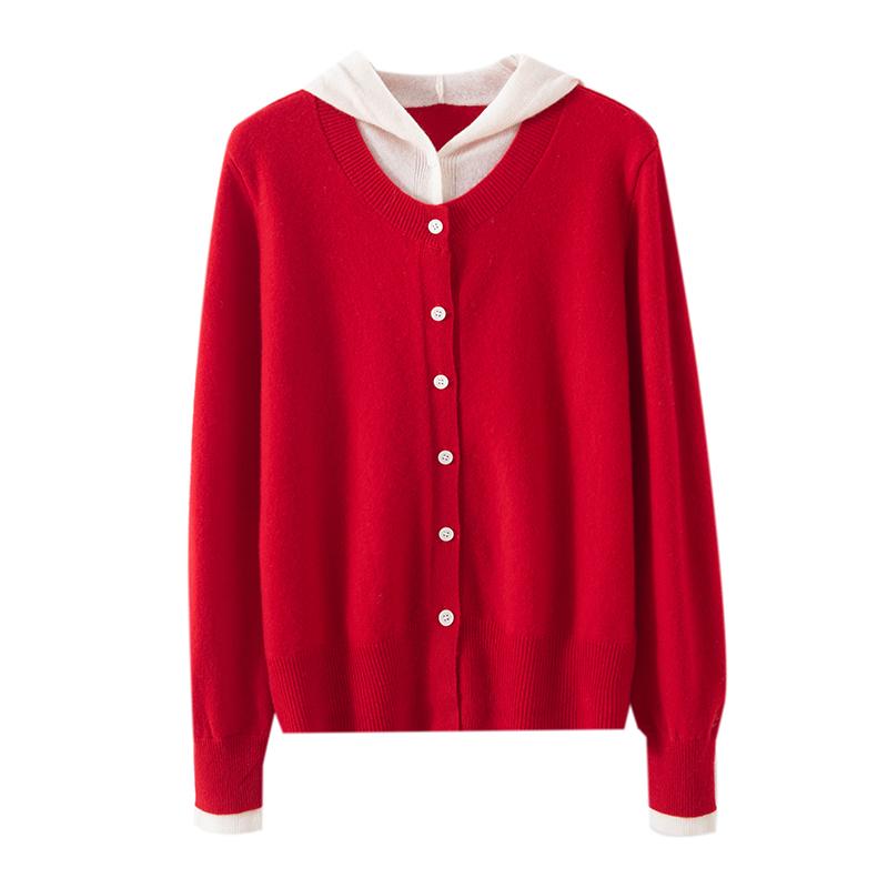 Женский кашемировый свитер Qinghe Cashmere 30% Кашемир 70% Шерсть Осенне-зимний кашемировый пуловер Мягкий и теплый