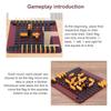 Деревянная игра в шашки Набор для игры на перехват для двух игроков Дорожный портативный набор для игры в шахматы Деревянные шашки Шахматная доска