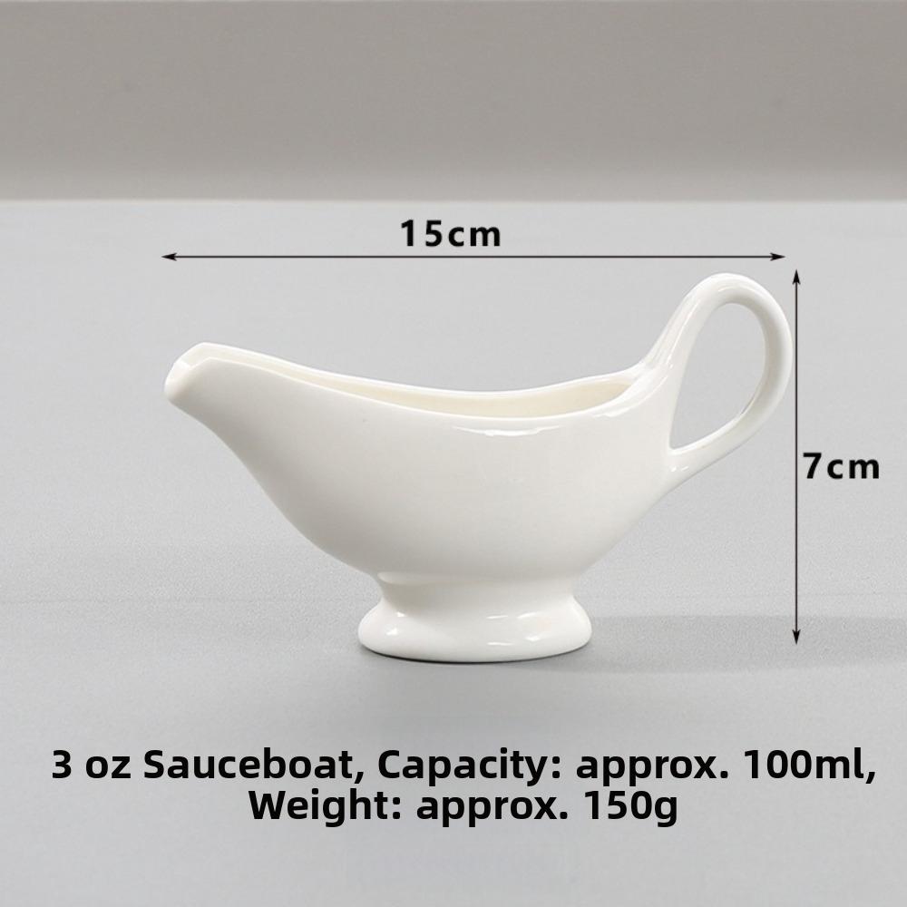 1pc Single Unit Ceramics Seasoning Jar Tableware Grade Ceramics Milk Pot Home Kitchen
