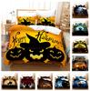3D комплект постельного белья для Хэллоуина Тыква Призрак Пододеяльник Наволочка 2 или 3 шт. DE135 * 200 Украшение атмосферы Хэллоуина Мягкое украшение для дома