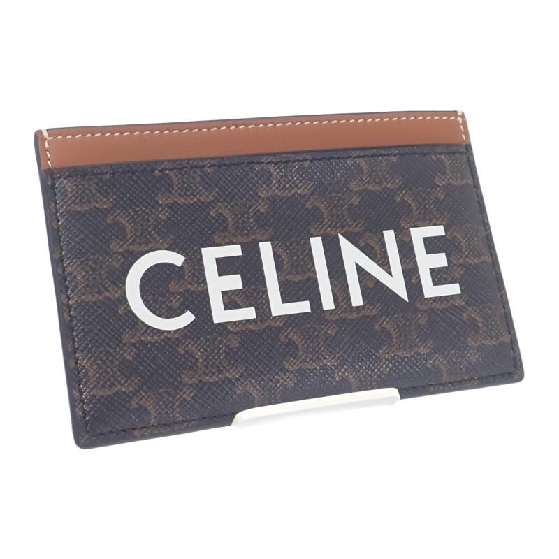 CELINE  10B702CLY.04LU Визитница Коричневая кожа Женская