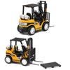 Diecast Metal Forklift Model Car Warehouse Lift Truck Engineering Vehicle Models  Kids Toy