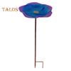 Bee Watering Station with Metal Stake Vivid Flower Design Simple Installation Hummingbird Food Holder Bird Feeder Decoration