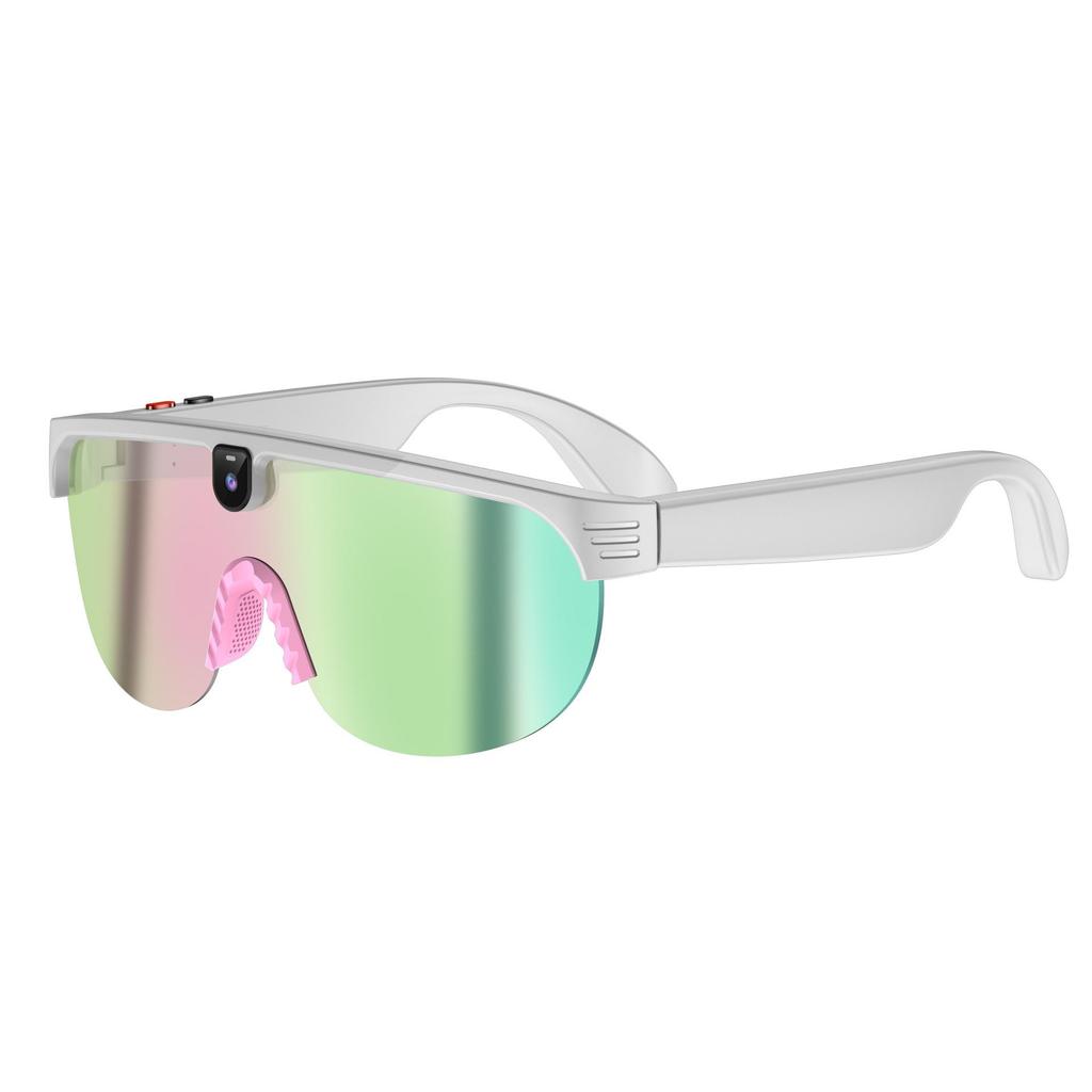 New Polarized AI Smart Cycling Glasses Men 800W Camera Video Recording Translation Sunglasses Bluetooth Call Music Sports Glasses Image Stabilization