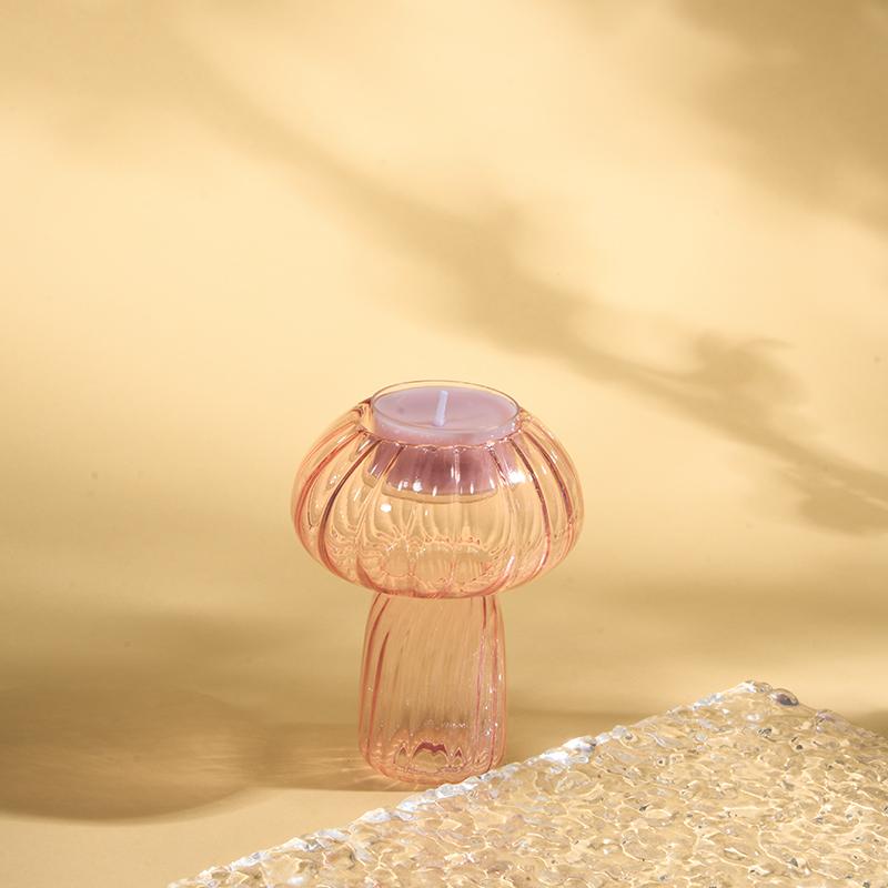 1 шт. Подсвечник в виде гриба, минималистичный дизайн вазы в виде гриба, романтические настольные украшения, декоративные украшения, 5 стилей