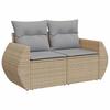 Garden Sofa Set with Cushions 13 pcs Beige and Light Grey