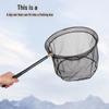 Portable Folding Triangle Mini Fishing Net for Kids with Retractable Pole