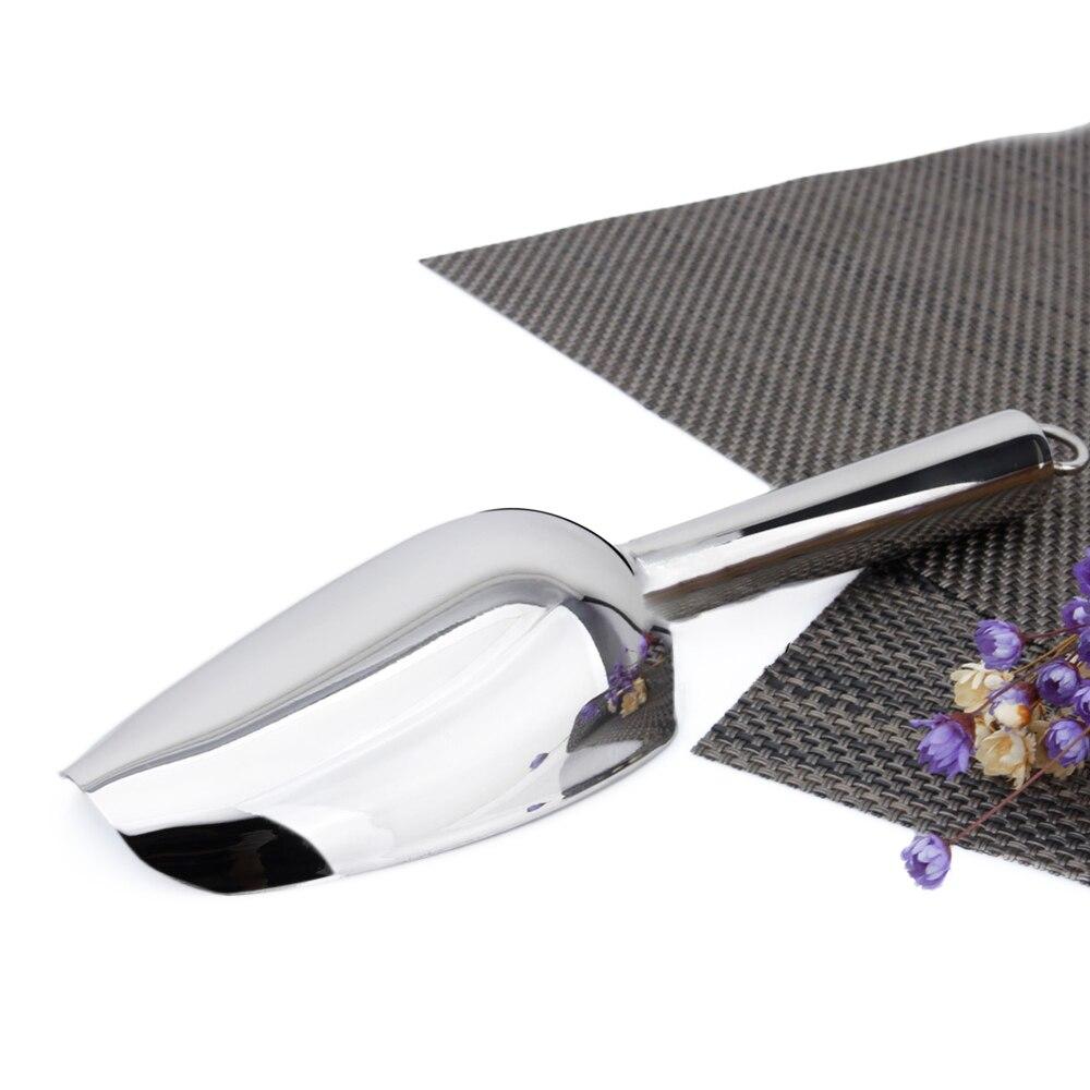 1 шт., совок для льда из нержавеющей стали, вечерние, бар, шведский стол, кухонный сахар, мука, лопата, сухая пищевая мука, контейнер для конфет, совок, кухонный гаджет