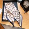 Luxury Long Silk Scarf Female Animal Horse Print Thin Narrow Scarf Bag Hair Band Ribbon Scarfs Women Neckerchief