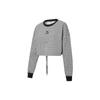 Casual Sports Round Neck Knitted Sweatshirt Women Sweatshirt Black 531313-01
