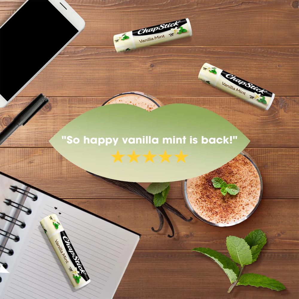 Nawilżający balsam do ust wanilowo-miętowy Vanilla Mint Chapstick 1 sztuka