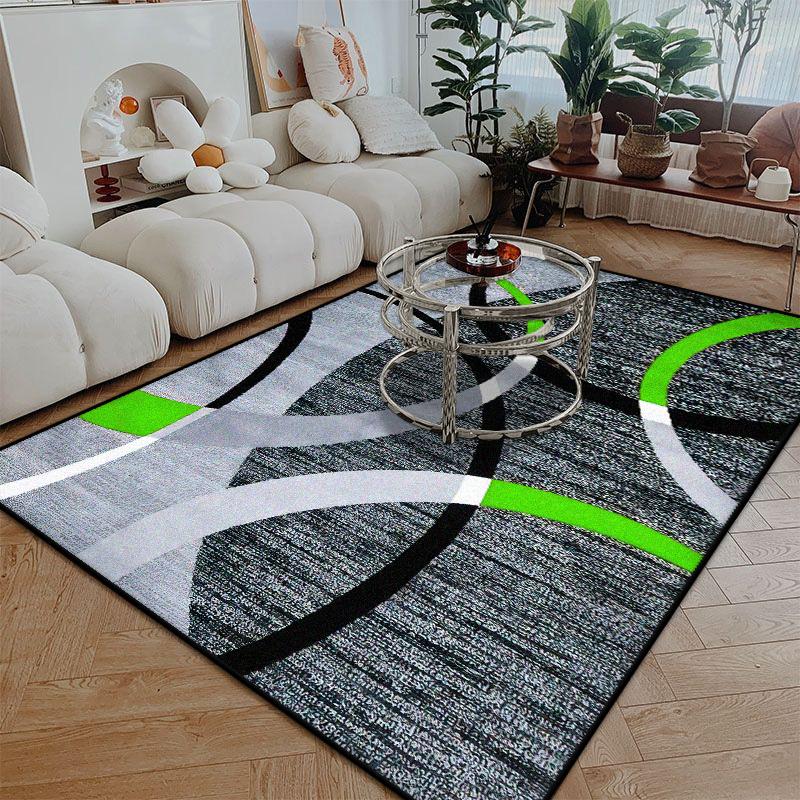 Ковер в скандинавском стиле с линейным узором, большой размер для гостиной, противоскользящий, легко чистится, придверный коврик, мягкий, моющийся, ковер для обеденной зоны