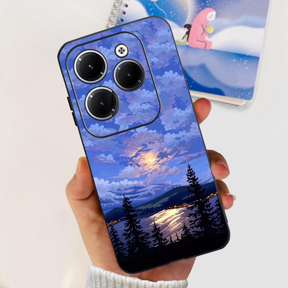 Чехол для Infinix Hot 40 Pro X6837 Милый Модный Чехол Мягкий Силиконовый Чехол для Телефона Для Infinix Hot 40i Hot40 Pro Hot40i Чехлы Бампер